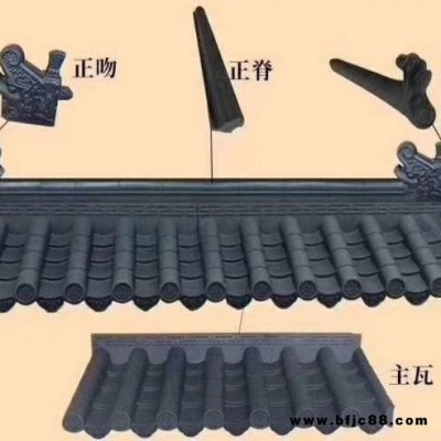 河南鄭州，安陽仿古一體瓦，裝飾瓦，樹脂瓦