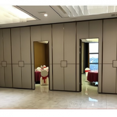 酒店活動(dòng)隔斷墻飯店包間吊軌道折疊門辦公推拉隔音屏風(fēng)移動(dòng)隔斷墻