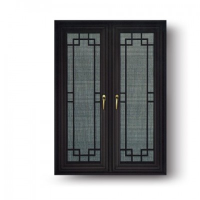 廠家直銷 中式鋁合金 仿古 斷橋平開(kāi) 推拉門(mén)窗 雙層玻璃工程 門(mén)窗