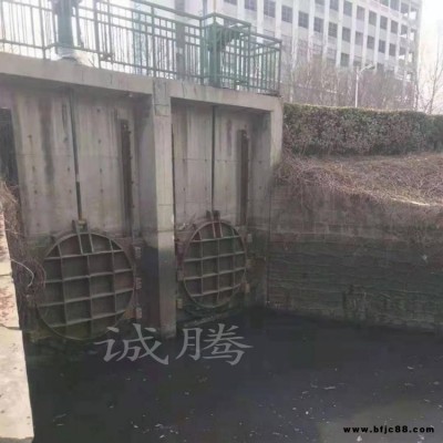 單向受壓鑲銅鑄鐵圓閘門ZMQY-1500誠騰配置手輪式手動啟閉機