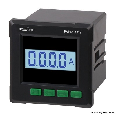 上海沈電單相交流液晶字電流表PA197I-AK1Y組合功率表RS485通訊