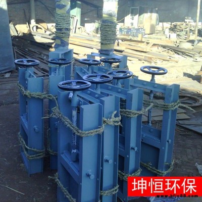 氣動插板閥結構設計 坤恒環保 輕型氣動插板閥 氣動刀型閘閥廠家