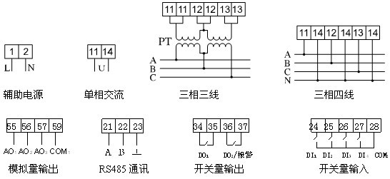 安科瑞液晶顯示三相電流表PZ72L-AI3  廠家直銷示例圖12