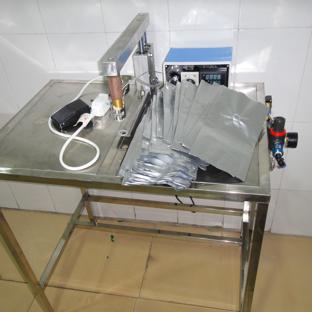 壓制單向PE防爆排氣閥適用包裝熱壓機-包裝設備-TP-1含工作臺示例圖5